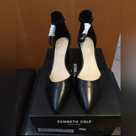 Kenneth Cole Ellis Ankle Strap D’Orsay Wedge Pump Size: 9.5 MED - Picture 2 of 8